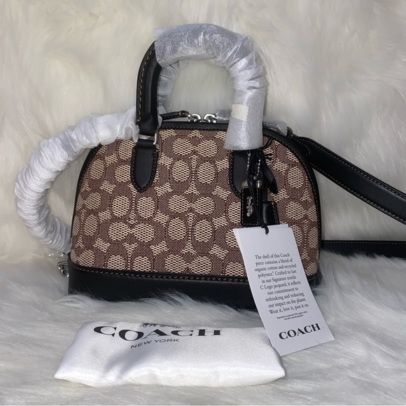 Coach Revel Bag 24 In Signature Textile Jacquard New - Picture 2 of 16